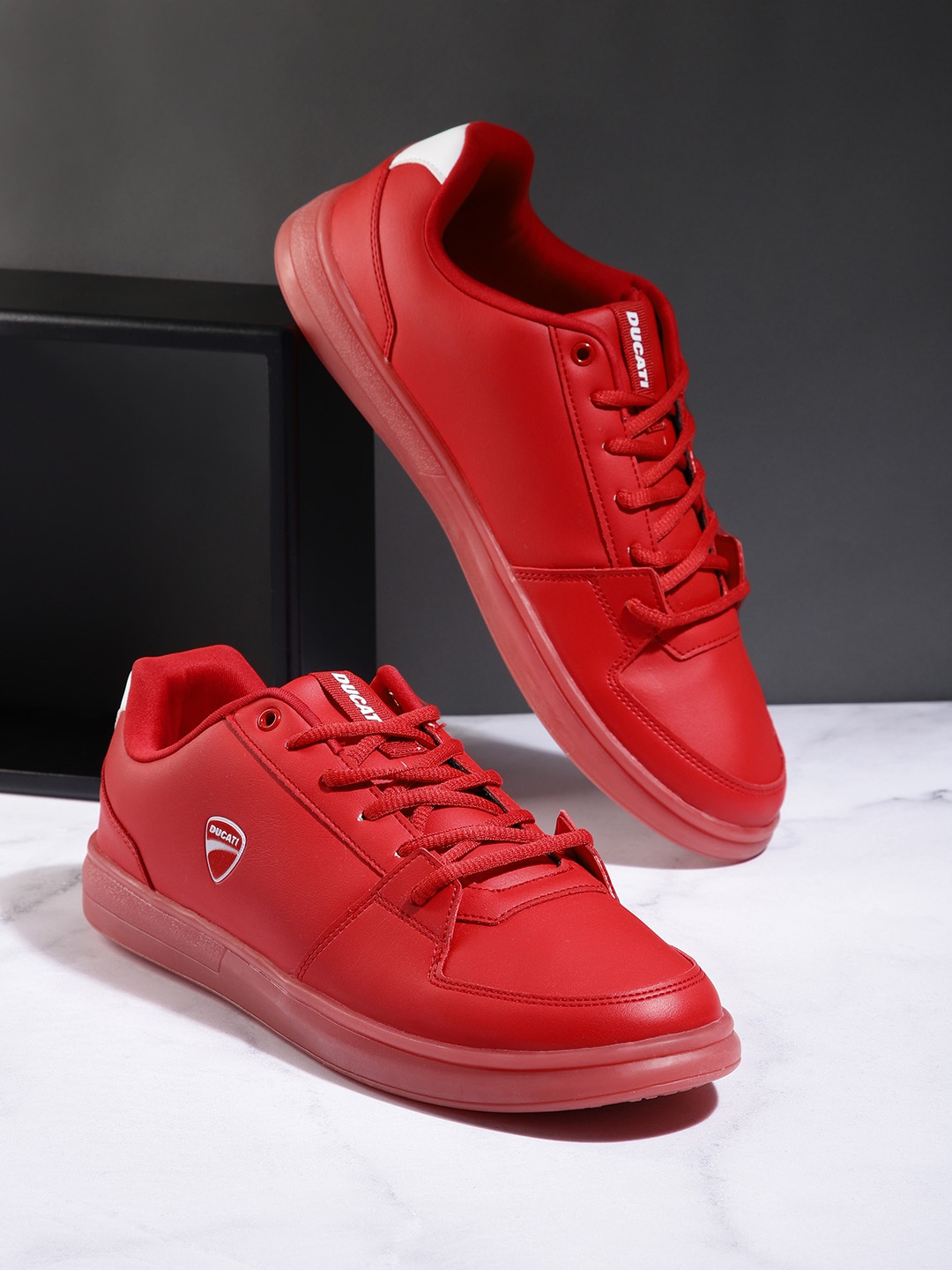 

Ducati Men Red Solid Sneakers