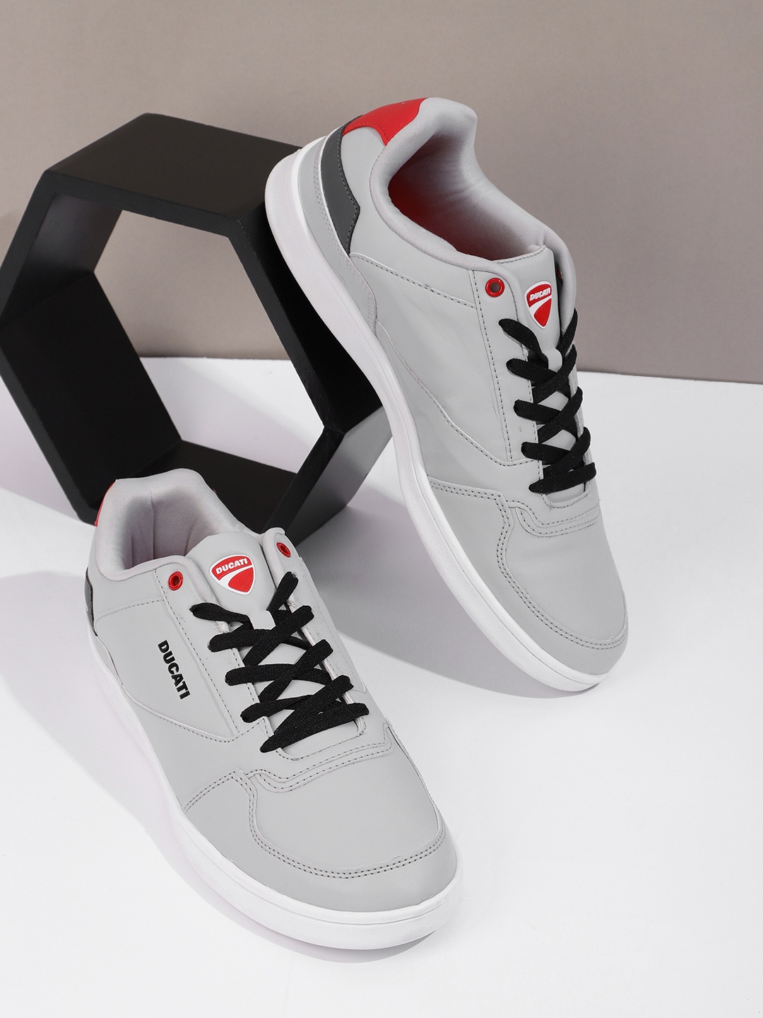 

Ducati Men Grey Solid Sneakers