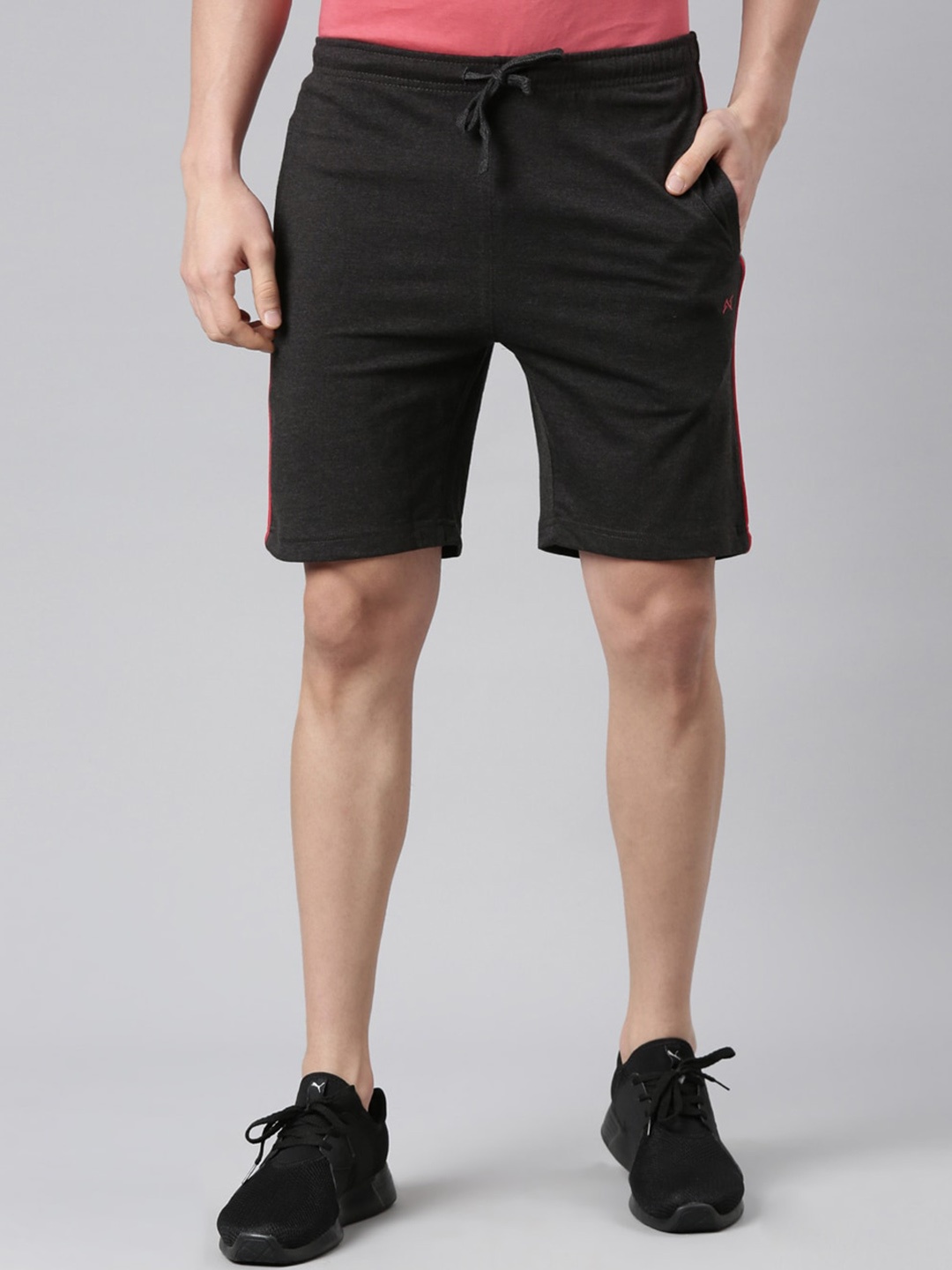 

Force NXT Men Solid Pack of 1 Super Combed Cotton Bermuda, Charcoal