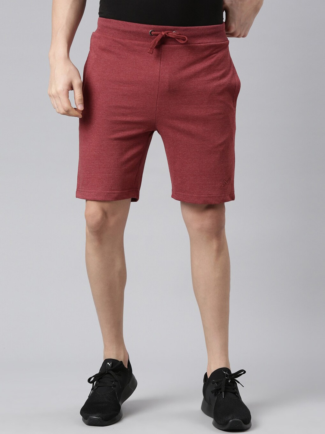 

Force NXT Men Super Combed Cotton Bermuda Shorts, Red