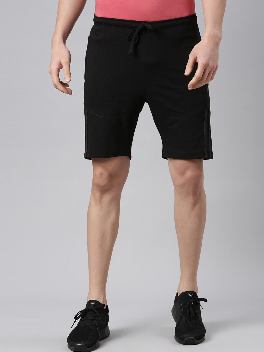 

Force NXT Men Super Combed Cotton Bermuda Shorts, Black