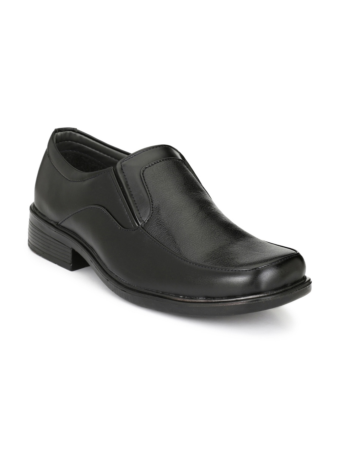 

Azzaro Black Men Black Semiformal Slip-Ons