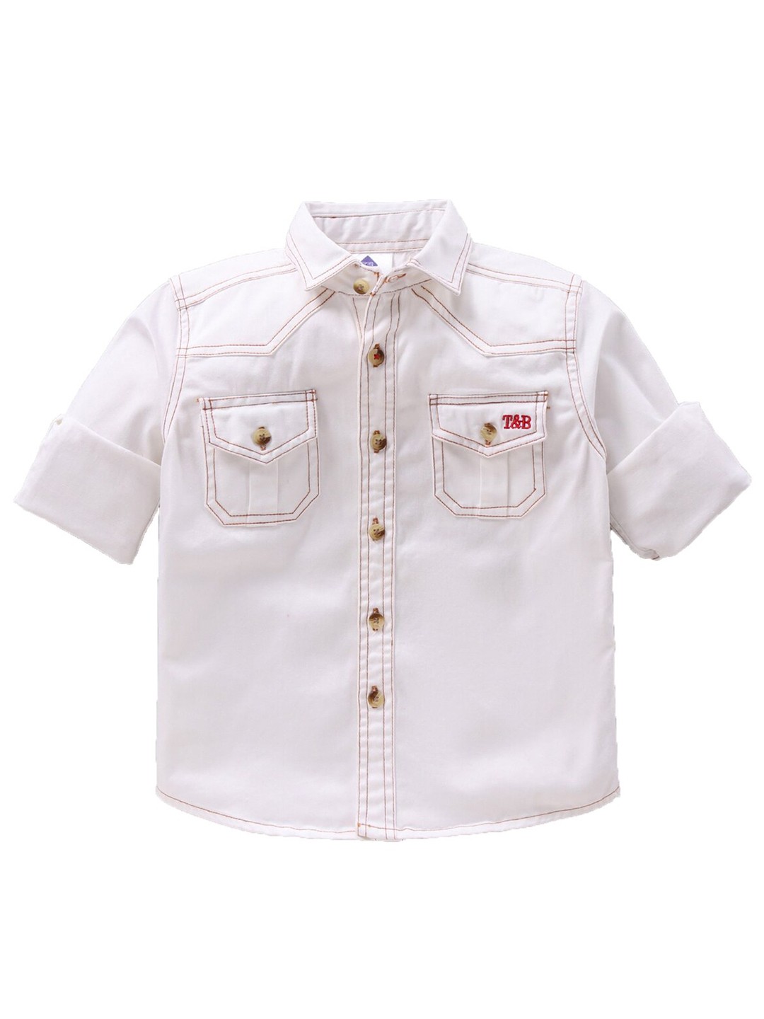

TONYBOY Boys White Premium Casual Shirt
