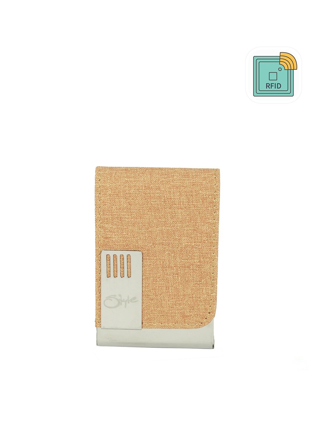 

Style Shoes Unisex PU Card Holder, Beige