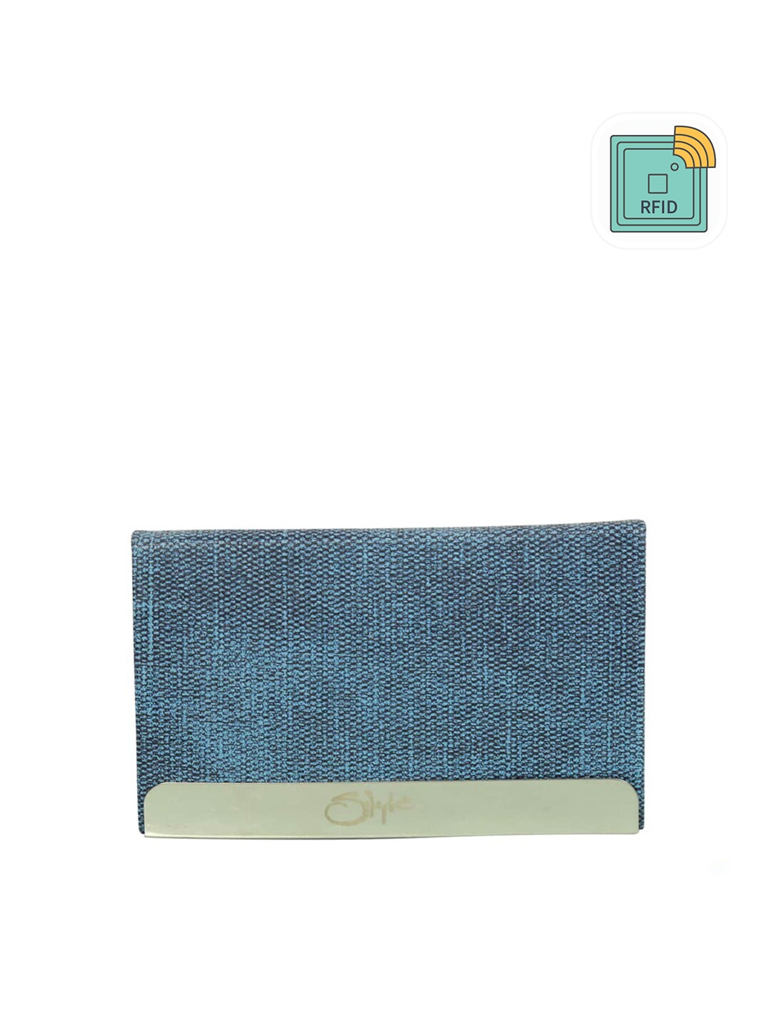 

Style Shoes Unisex PU Card Holder, Blue