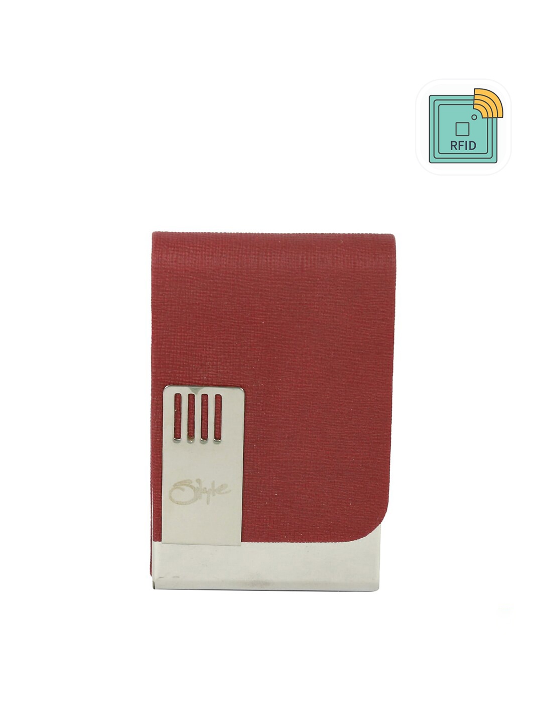 

Style Shoes Unisex PU Card Holder, Red