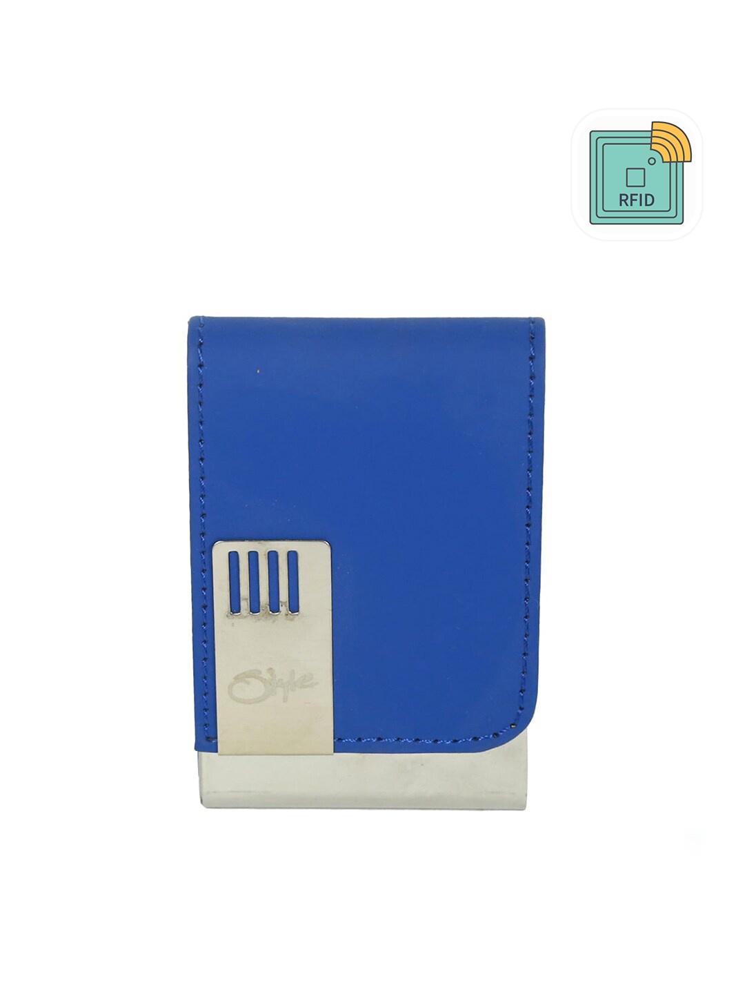 

Style Shoes Unisex PU Card Holder, Blue