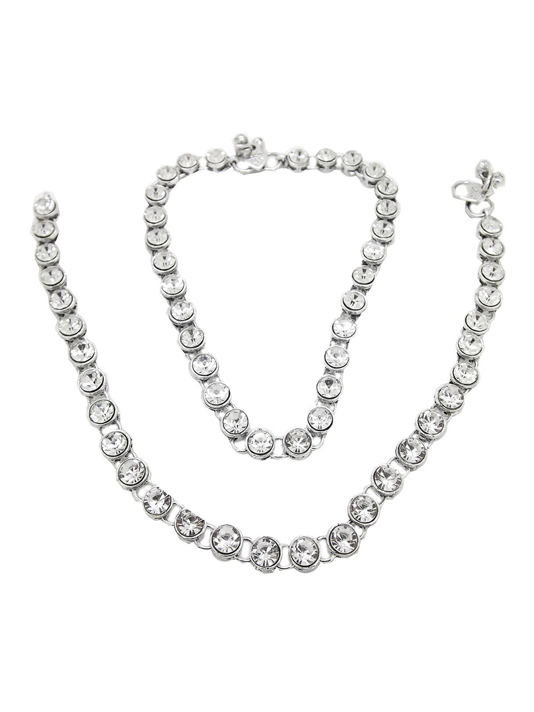 

FEMMIBELLA Women Silver-Plated Anklets