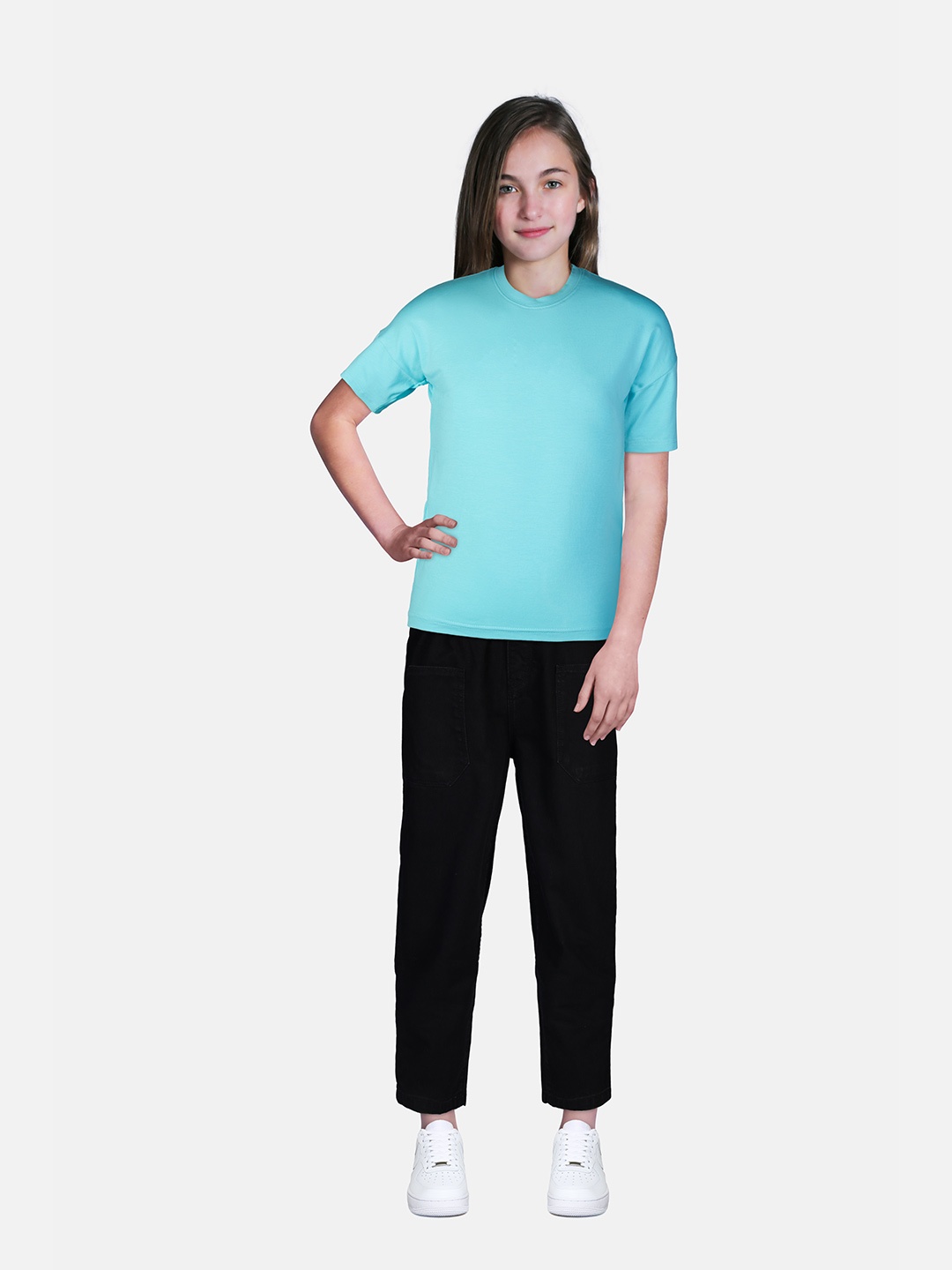 

Gini and Jony Girls Black Low Distress Jeans