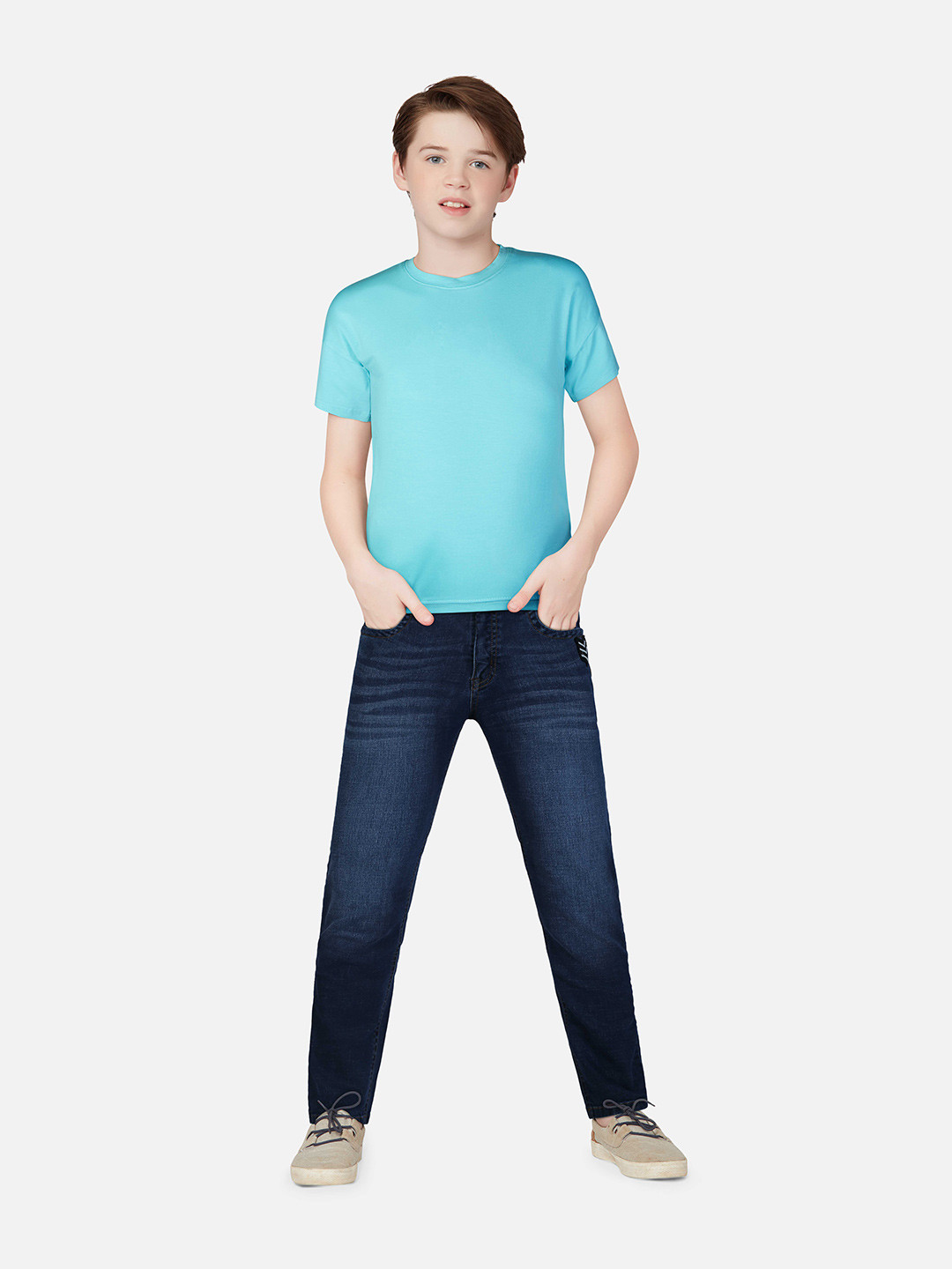 

Gini and Jony Boys Low Distress Light Fade Jeans, Navy blue