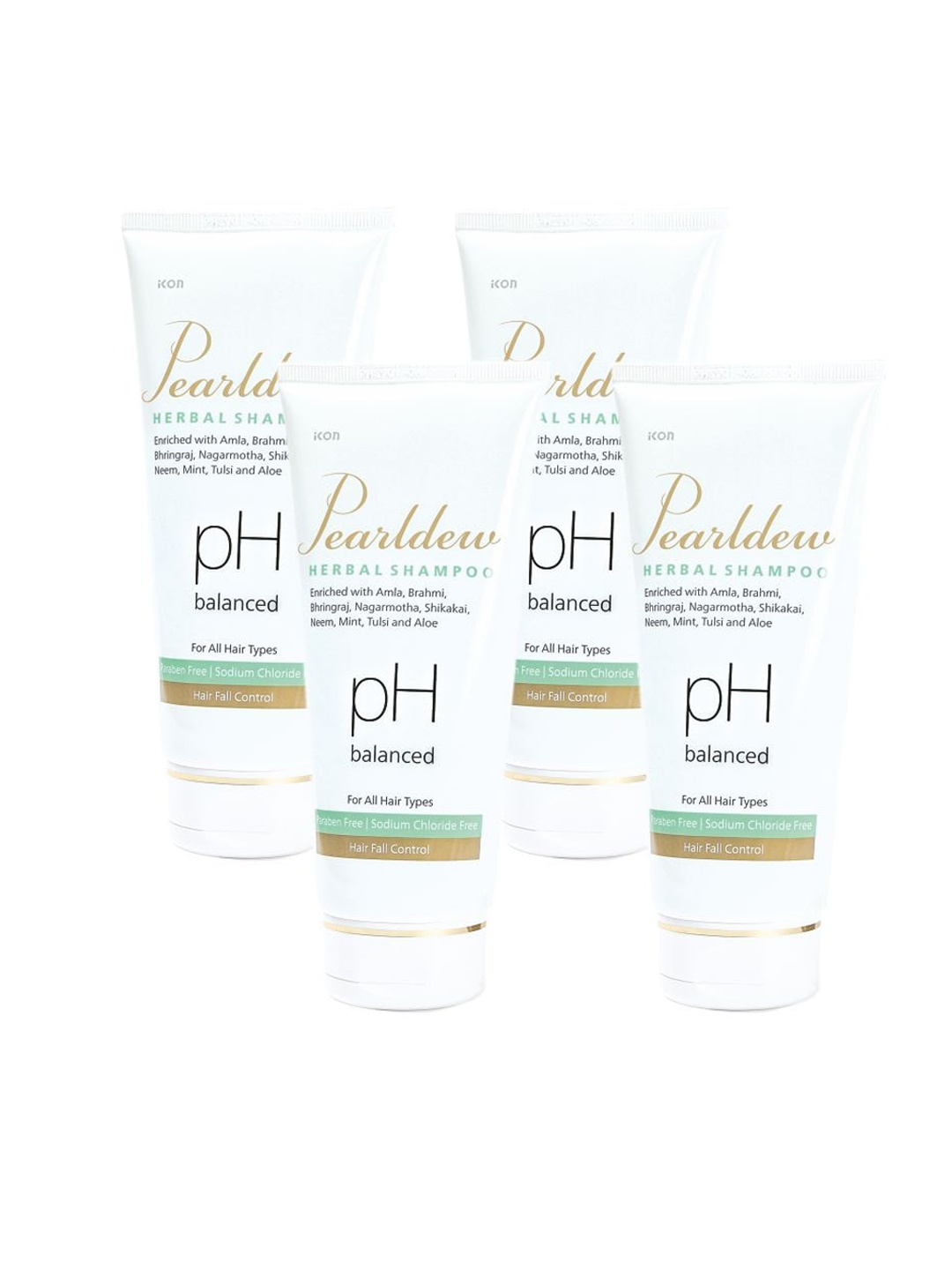 

Pearldew Set Of 4 Herbal Shampoo, Na
