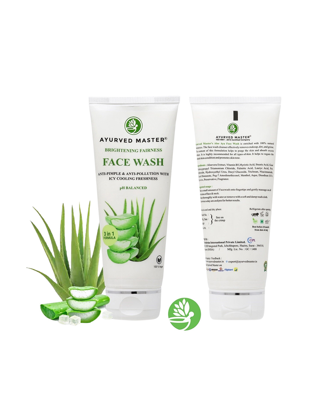 

AYURVED MASTER Set Of 2 Cream Brightening Fairness Face Wash