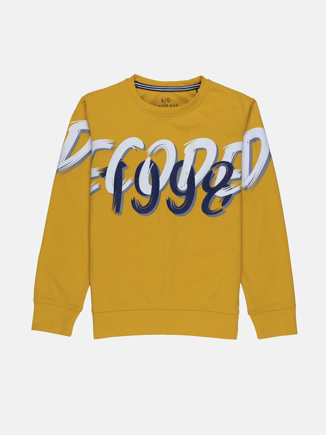 

Status Quo Boys Printed Sweatshirt, Mustard