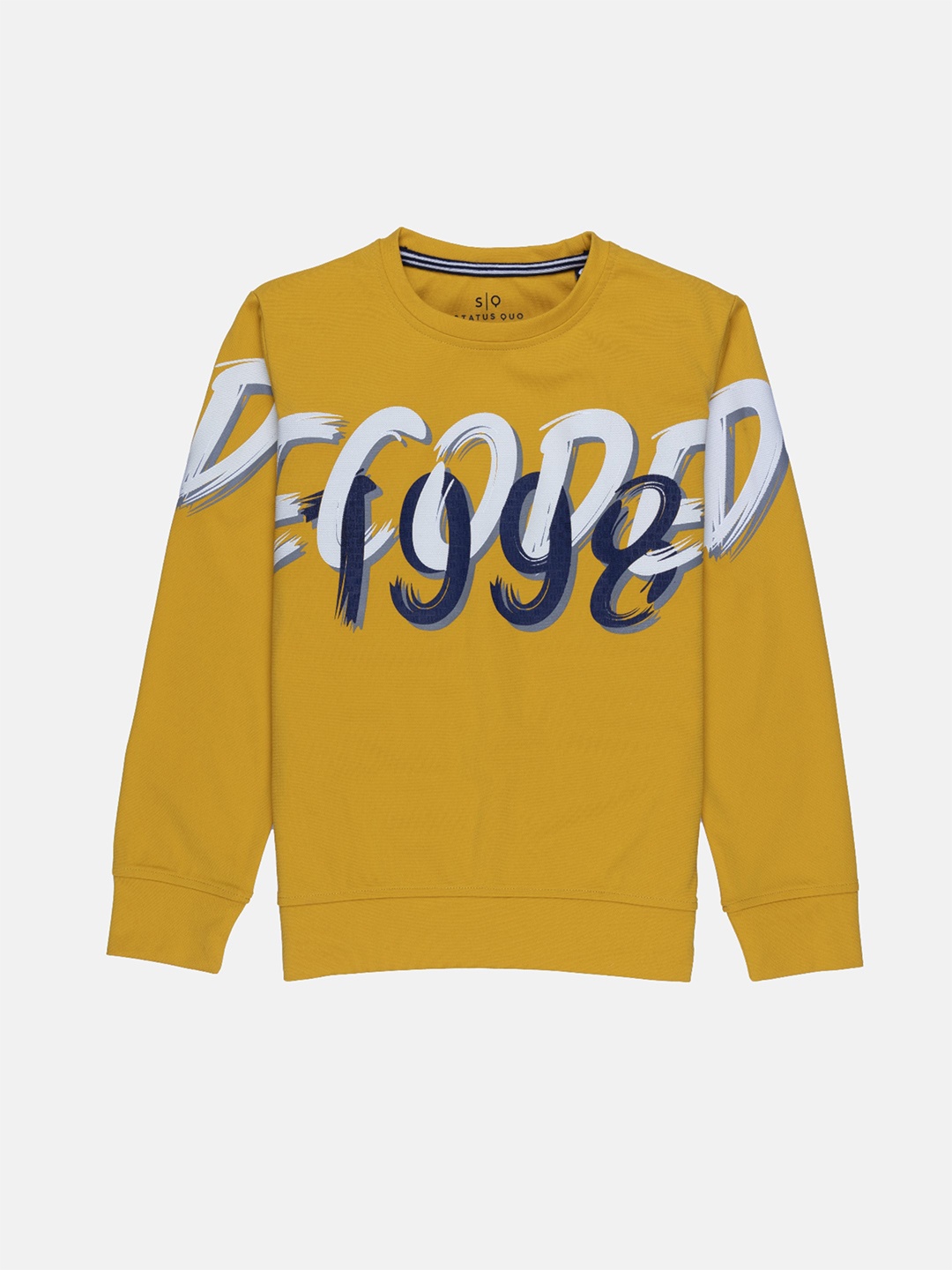 

Status Quo Boys Printed Sweatshirt, Mustard