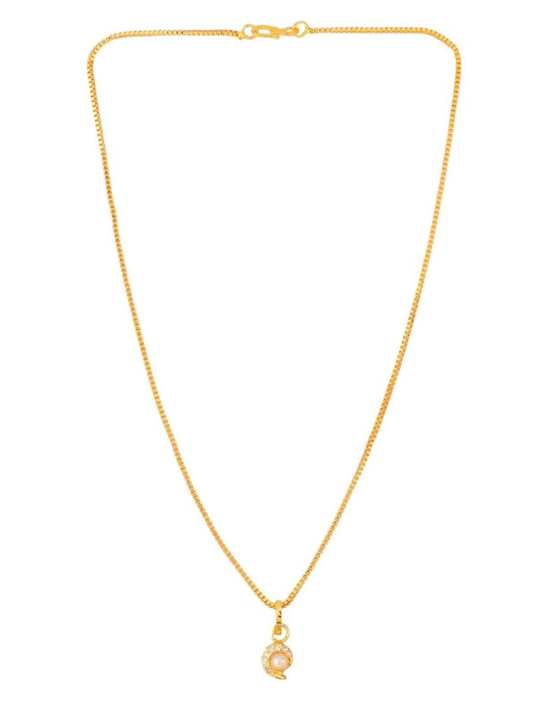 

Efulgenz Gold-Plated Heart Locket Cubic Zirconia Necklace