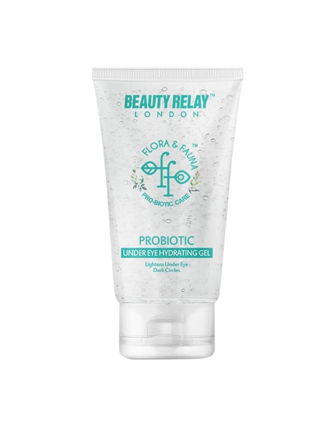 

BeautyRelay London Flora & Fauna Probiotic Under Eye Hydrating Gel With Moringa British Rose - 60g, Green