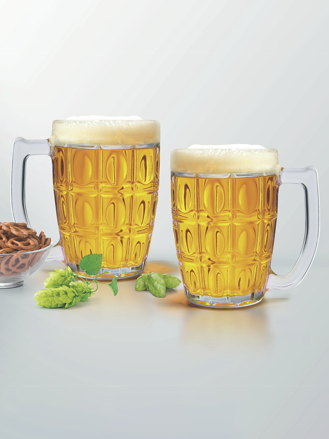 

Treo Transparent Cascade Set of 4 Glass Mug 385 ml Each