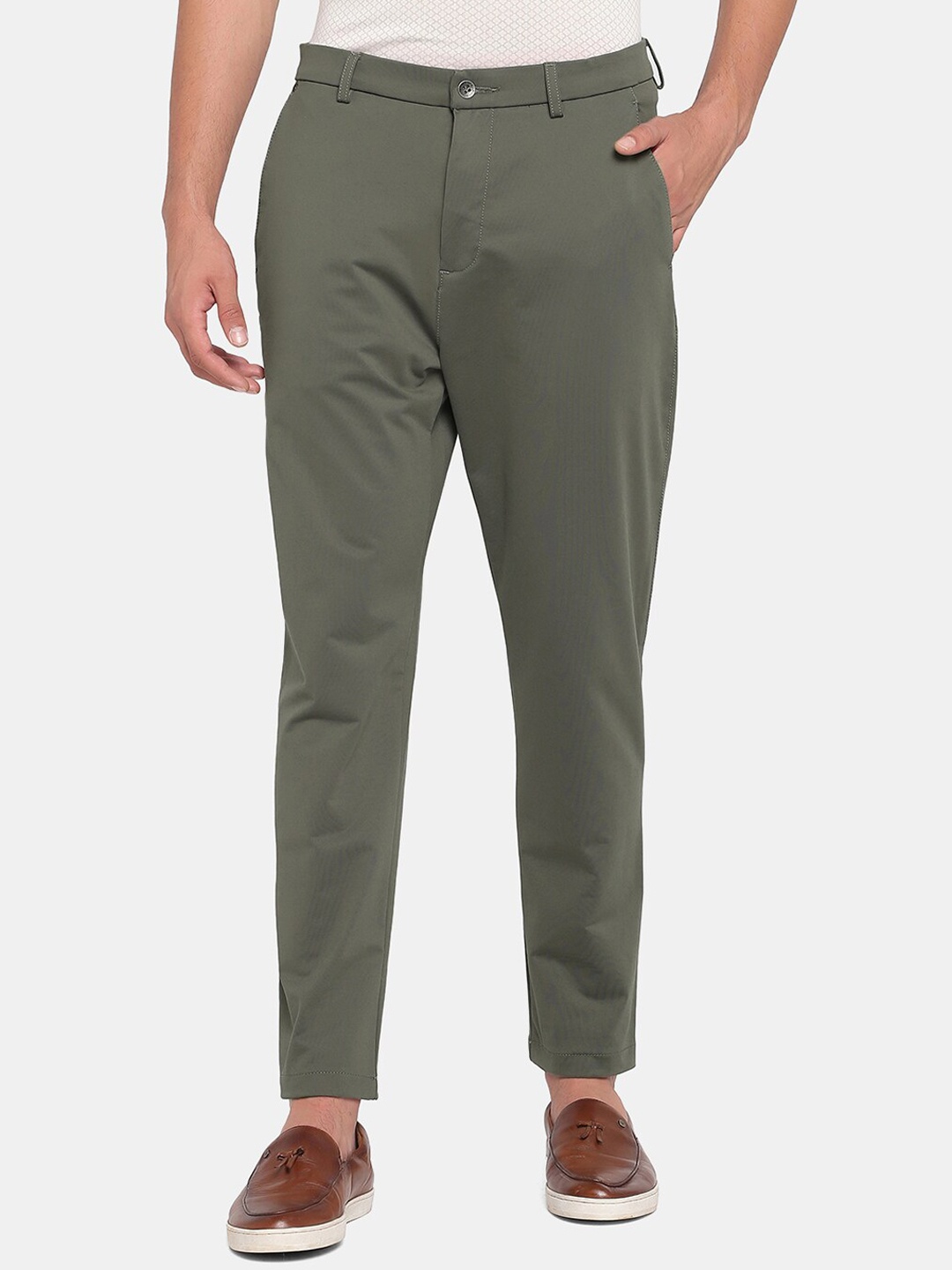 

Blackberrys TechPro Men Olive Casual Trouser