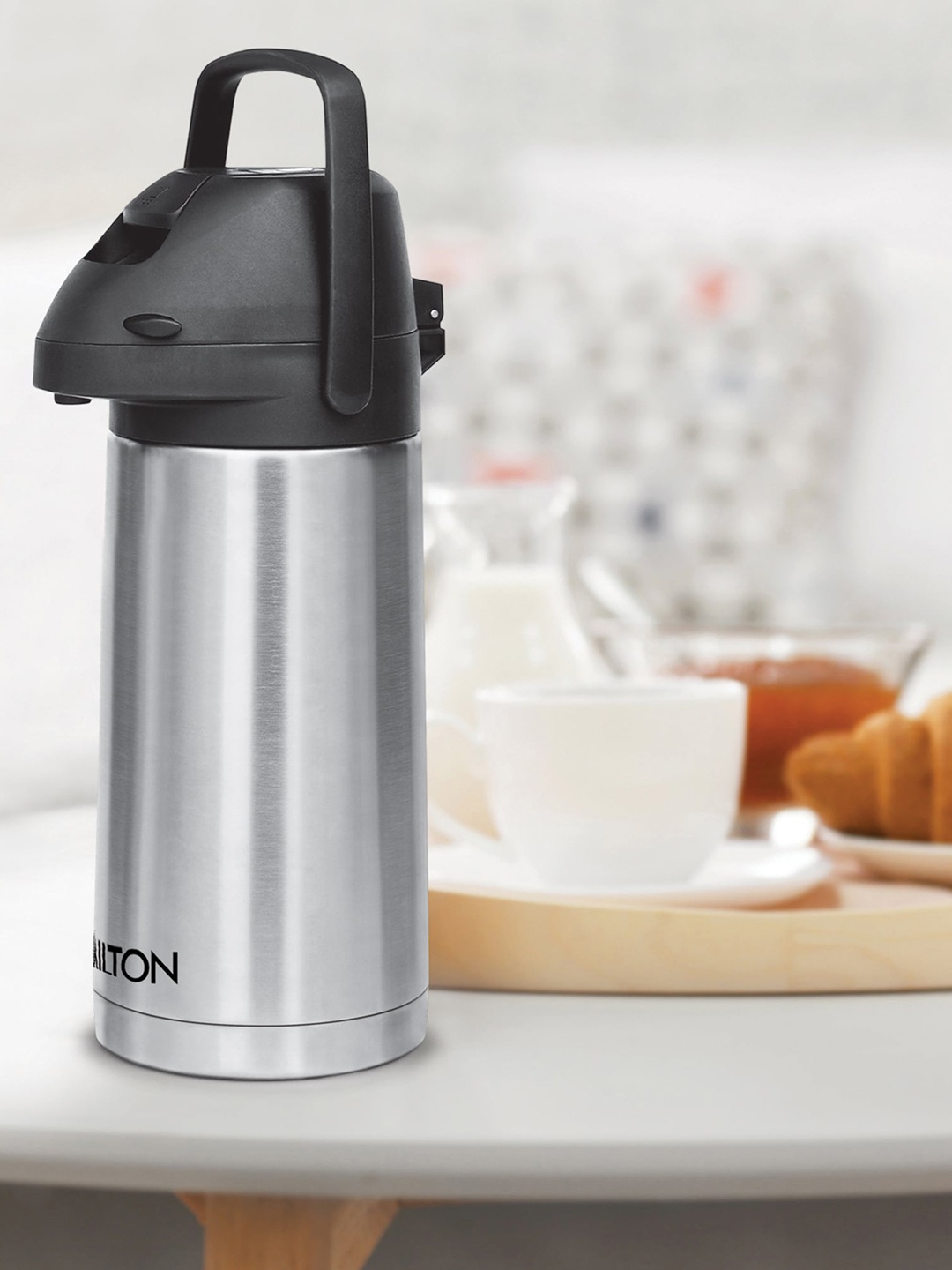 

Milton Silver Pinnacle 2000 Thermosteel 24 Hours Hot or Cold Dispenser 1910 ml