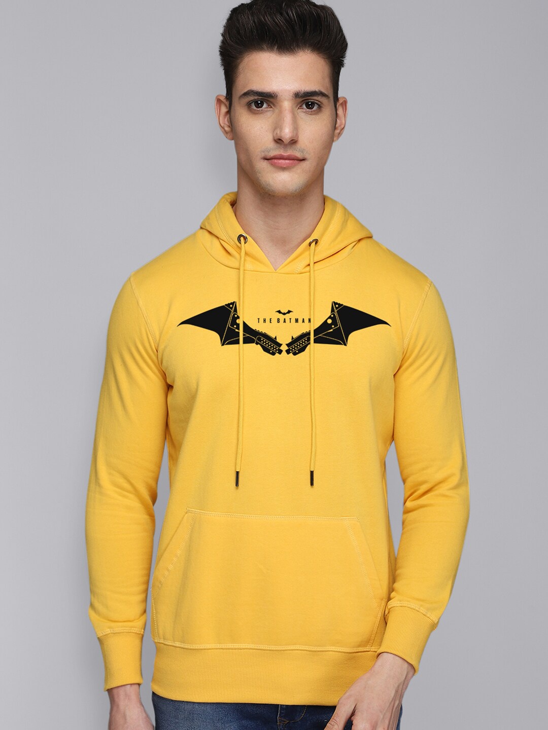 

Free Authority Men Batman Printed Pullover Sweatshirt, Yellow