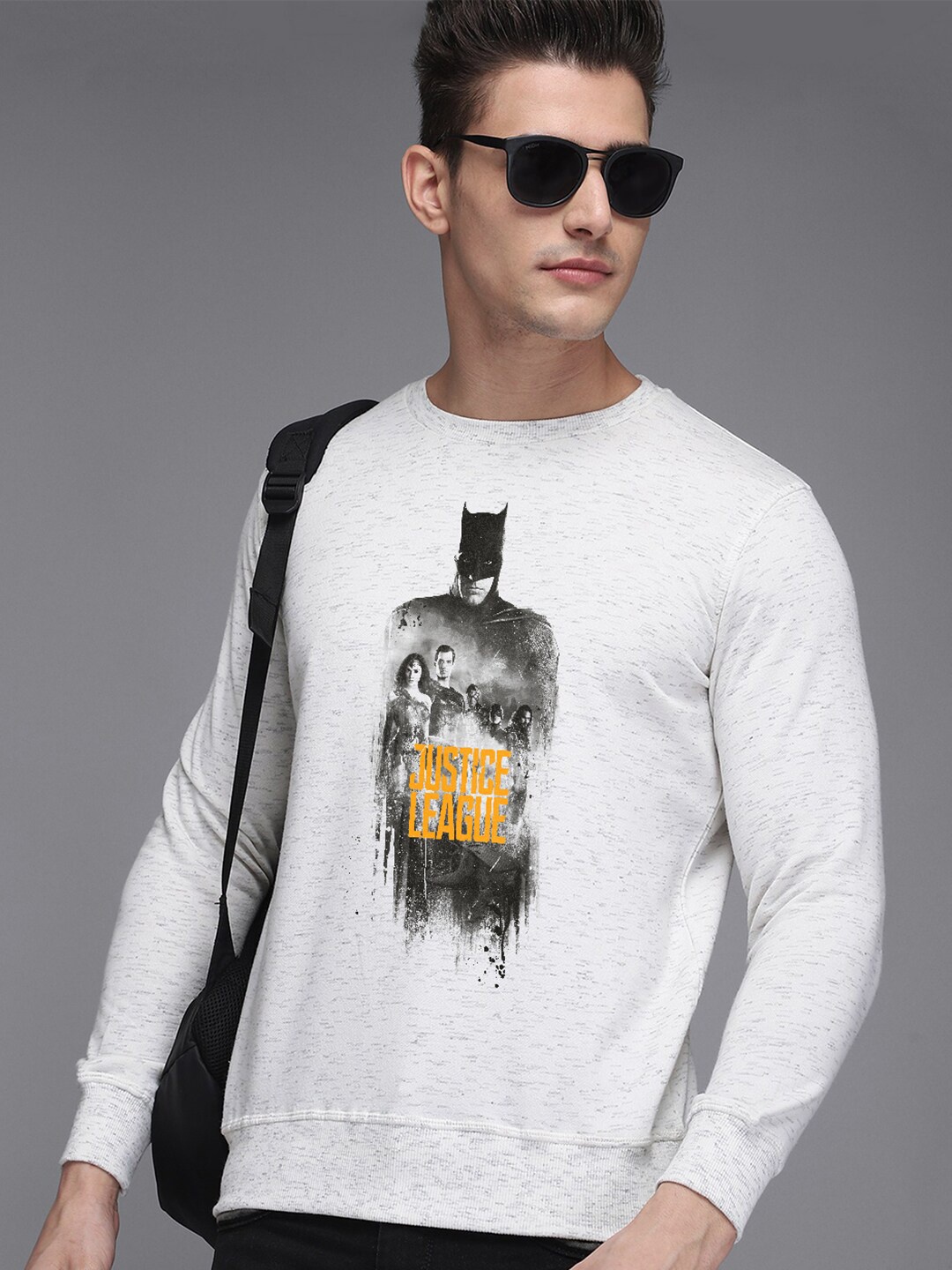 

Free Authority Men Justice League Printed Sweatshirts, White