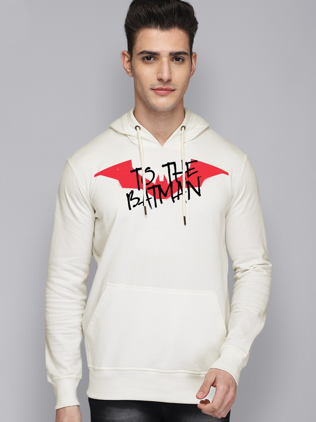 

Free Authority Men Batman Graphic Printed Sweatshirt, White
