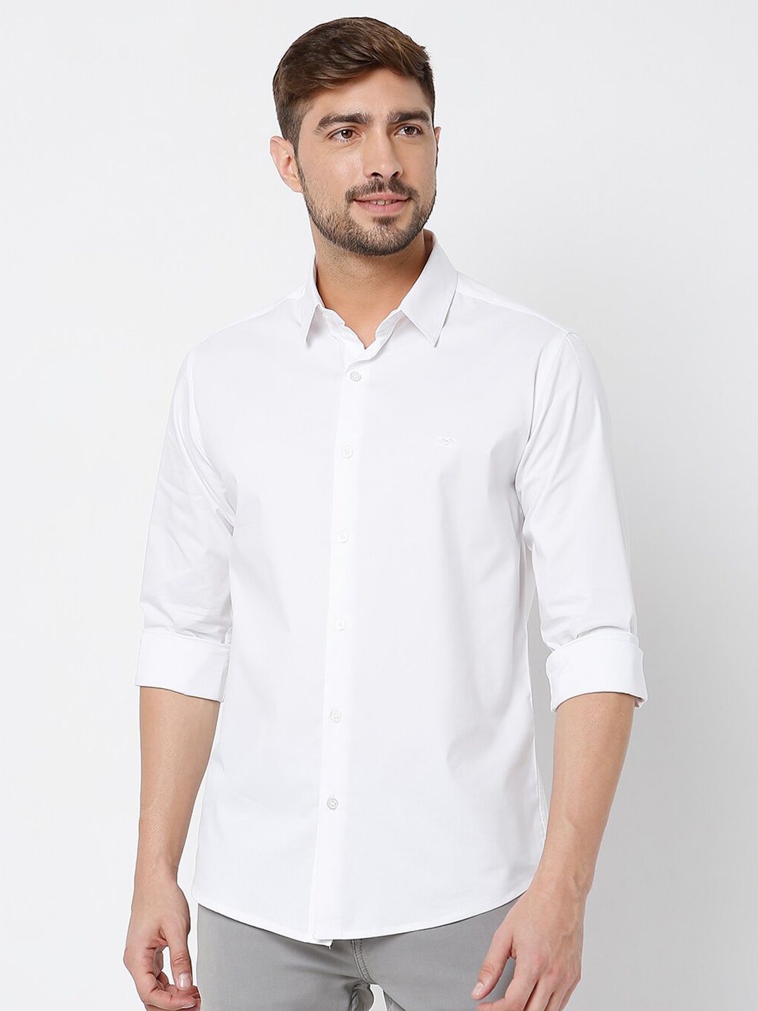 

Mufti Men Classic Slim Fit Casual Shirt, White