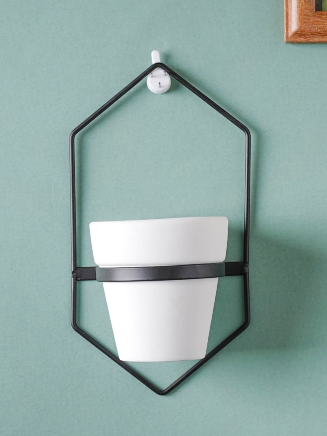 

Nestasia White & Gold Large Indoor Pottery Wall Planter
