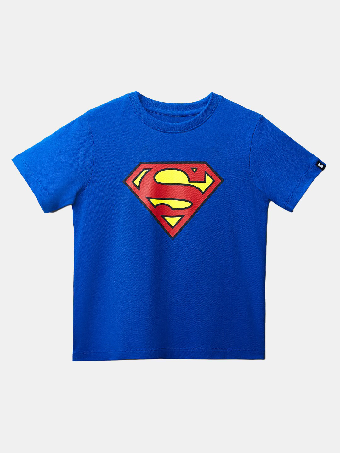 

The Souled Store Boys Blue Superman Printed Applique T-shirt