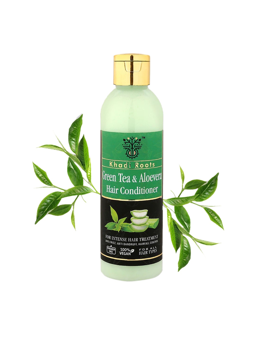 

Khadi Roots Vegan & Cruelty-Free Green Tea & Aloe Vera Hair Conditioner - 200 ml