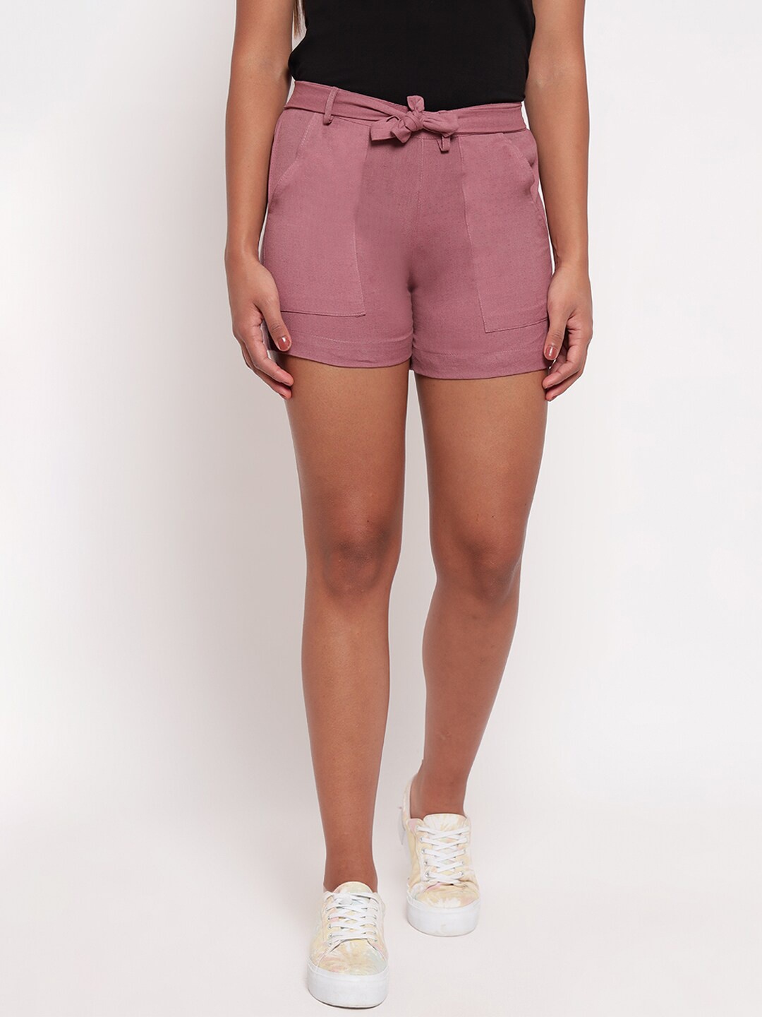 

Aawari Women High-Rise Hot Pant, Purple