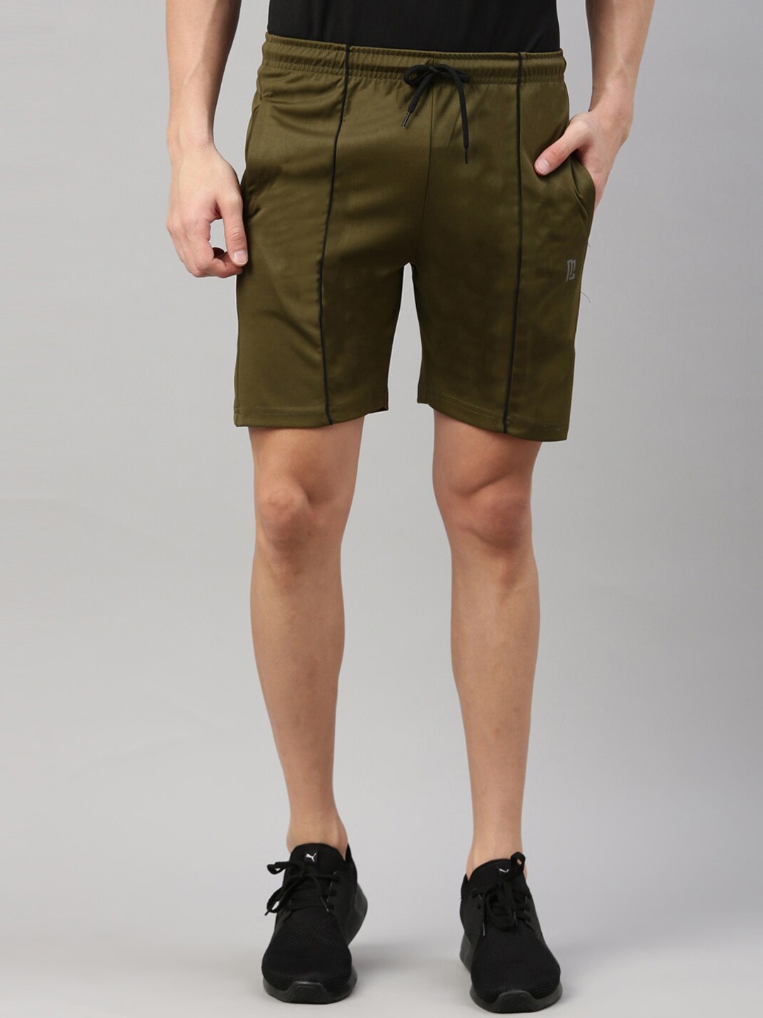 

Maniac Men Slim Fit Outdoor Sports Shorts, Olive