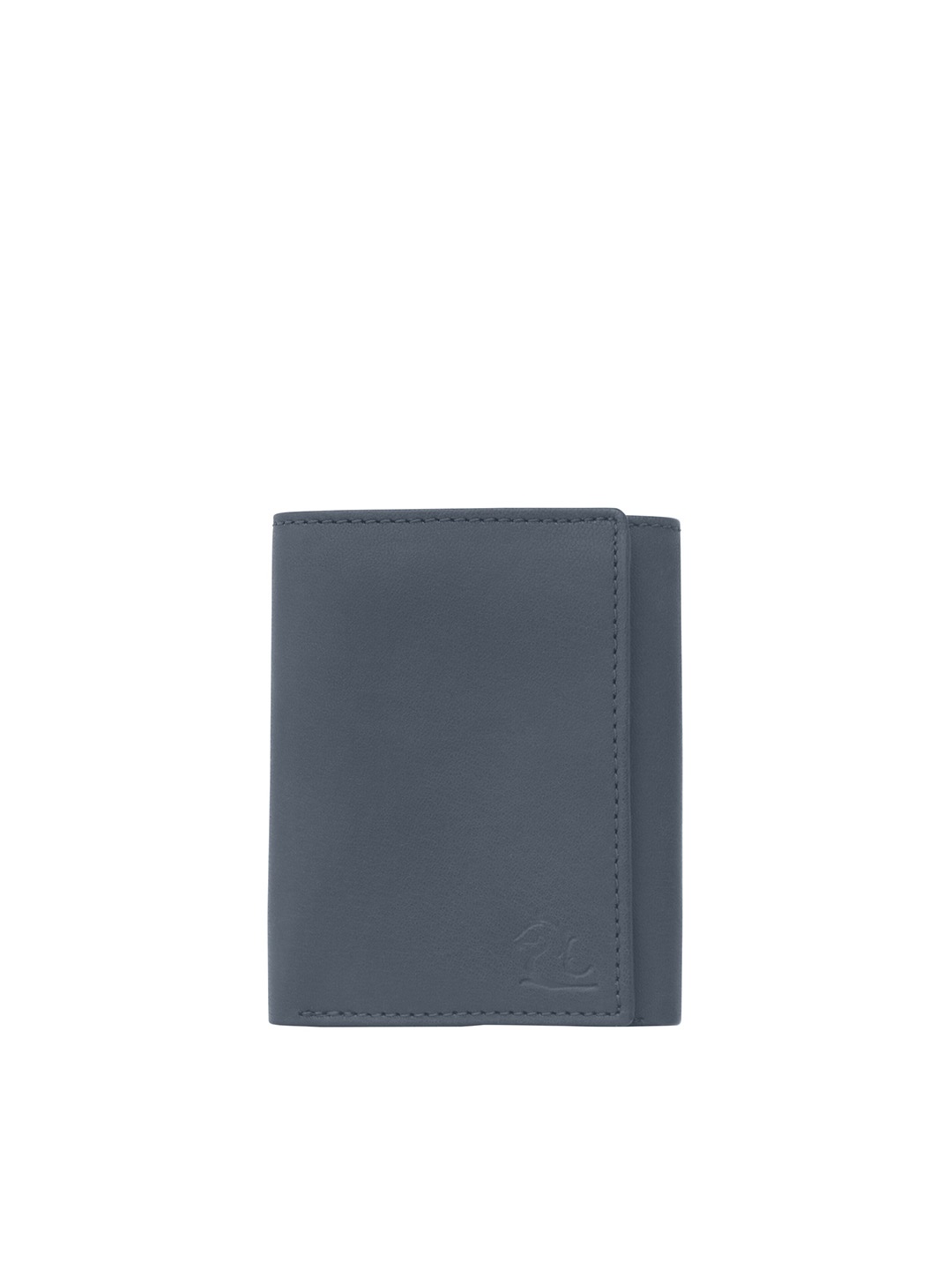 

Kara Men Blue Leather Three Fold Wallet