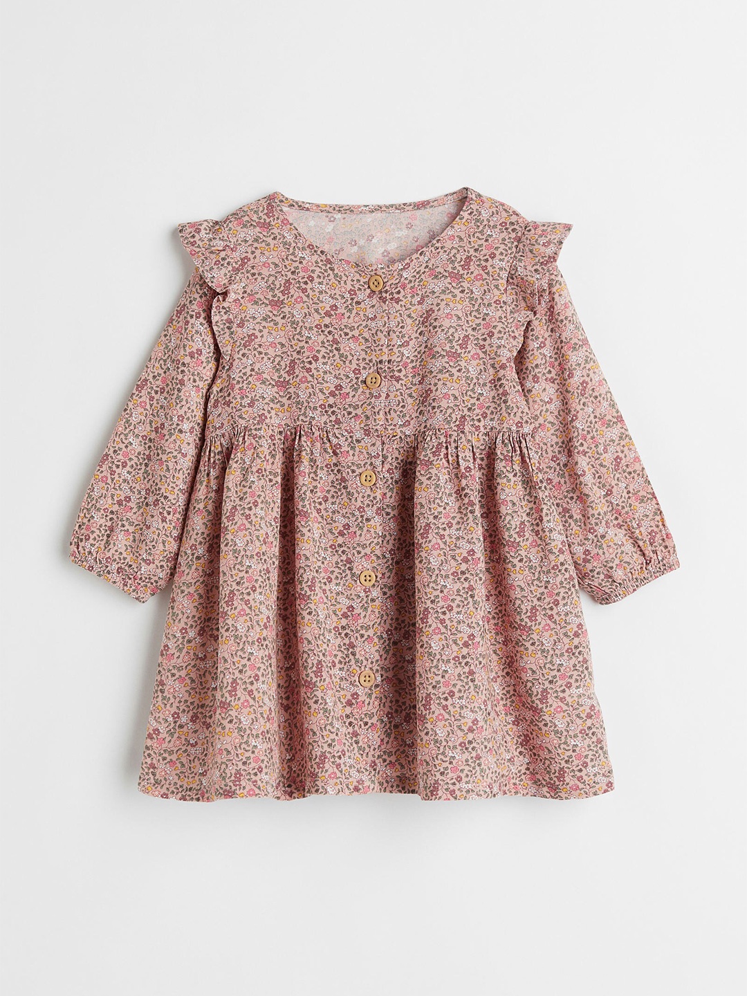 

H&M Girls Long-Sleeved Dress, Pink