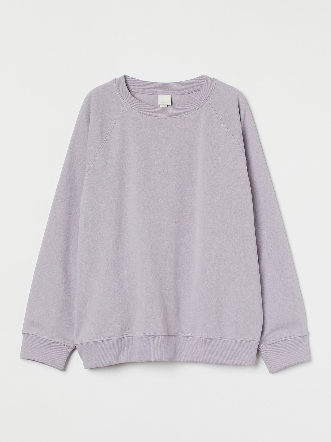 

H&M Women Solid Sweatshirt, Lavender