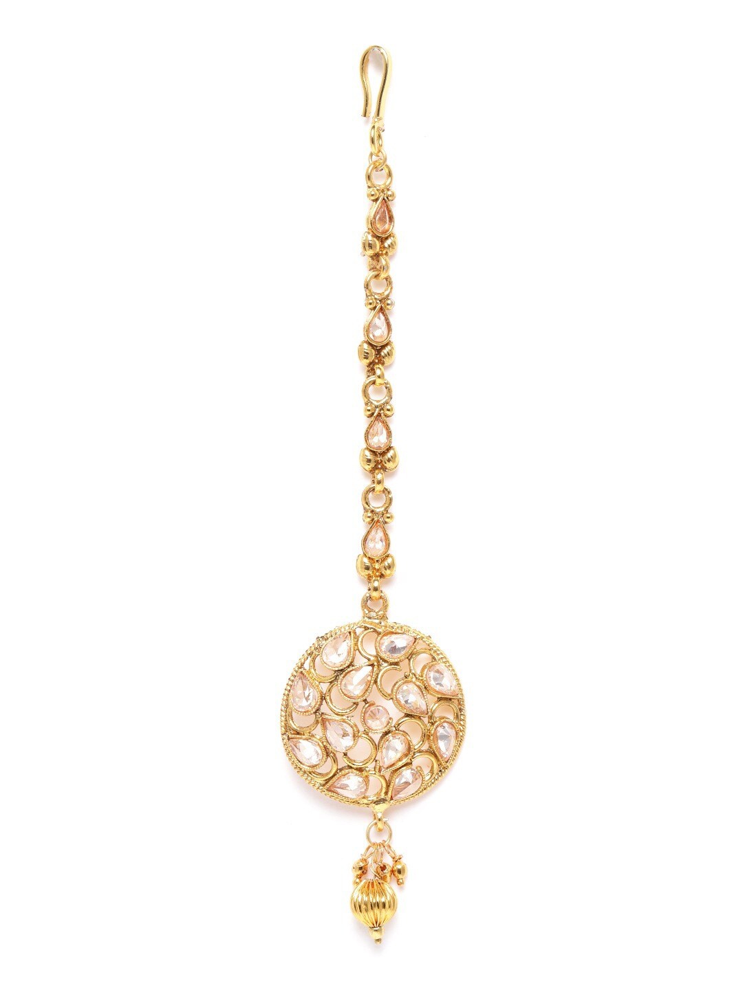 

JEWELS GEHNA Gold-Plated Kundan-Studded Maang Tikka