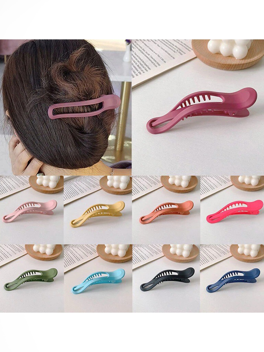 

Krelin Women Pack of 8 Claw Clip, Black