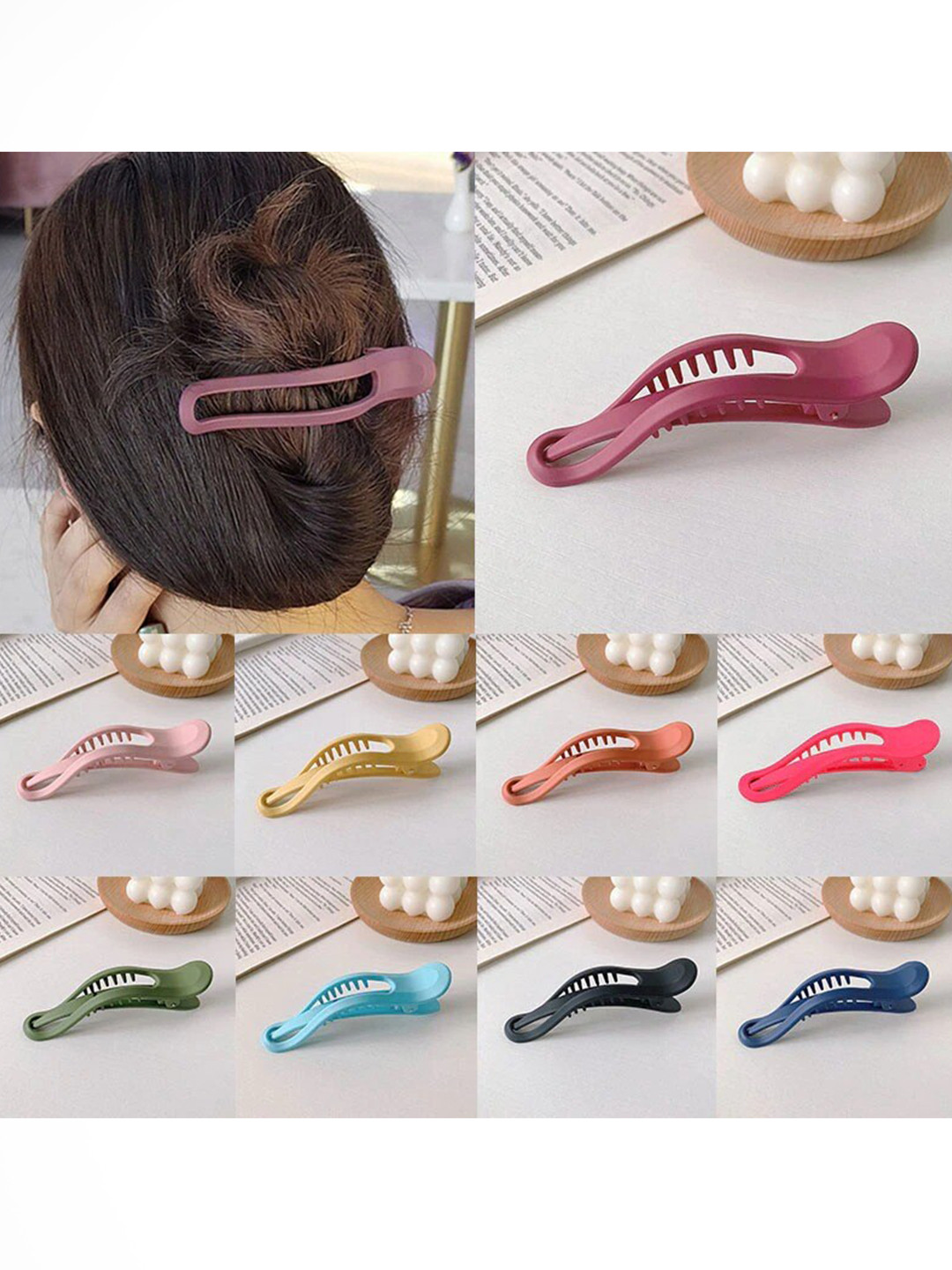 

Krelin Women Set of 4 Claw Clip, Pink