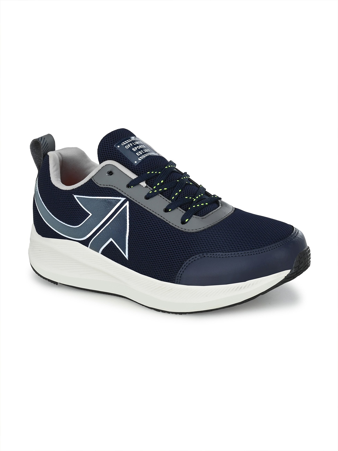 

OFF LIMITS Men Navy Blue Mesh Running Non-Marking Shoes