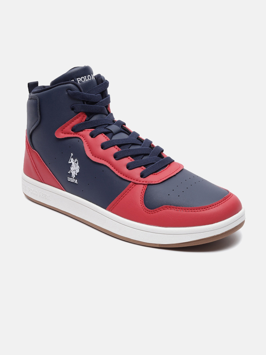 

U S Polo Assn Men Colourblocked Sneakers, Navy blue