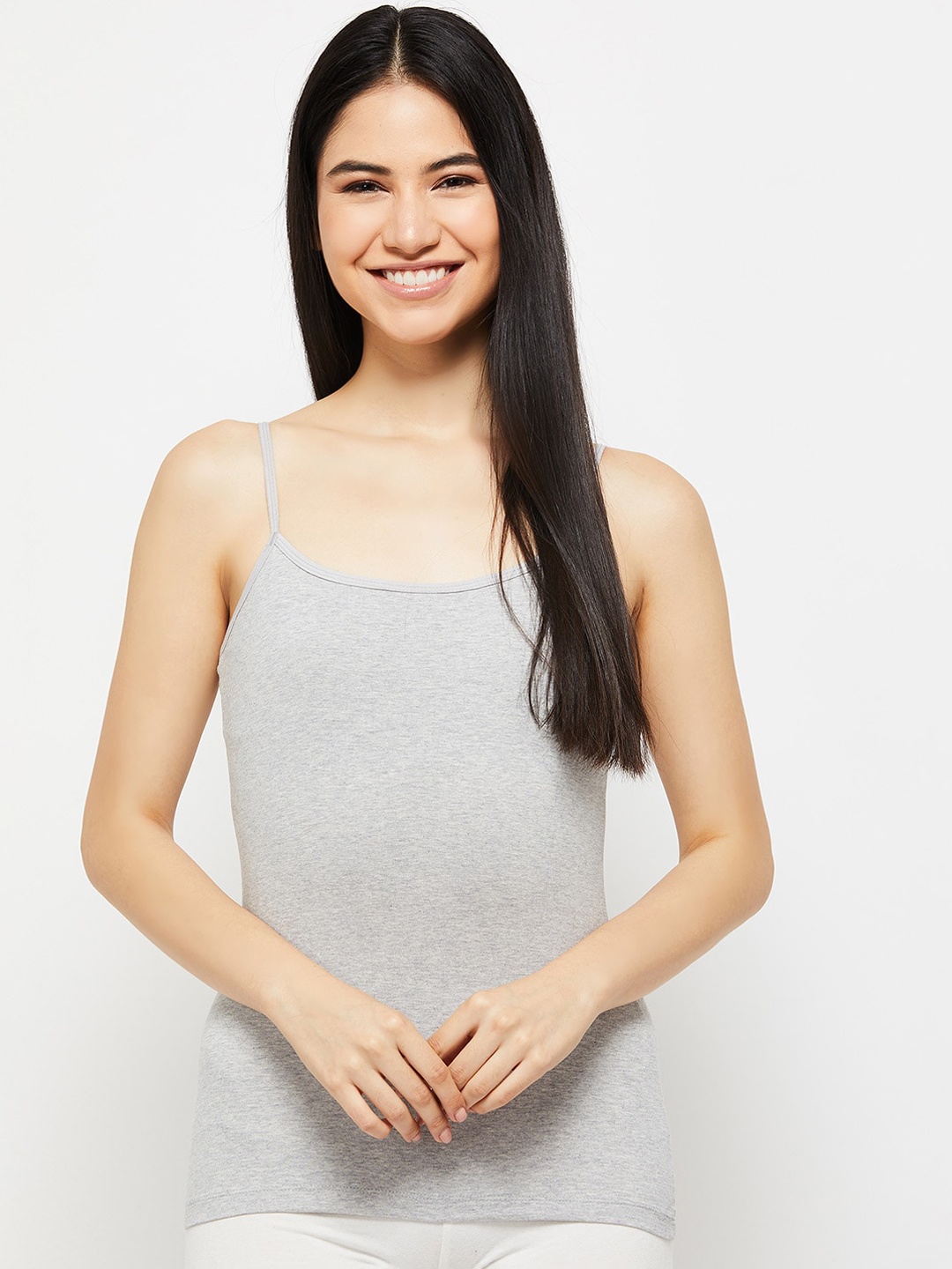 

max Women Solid Camisoles, Grey melange