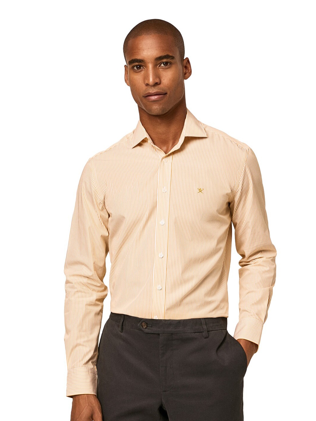 

HACKETT LONDON Men Casual Shirt, Yellow