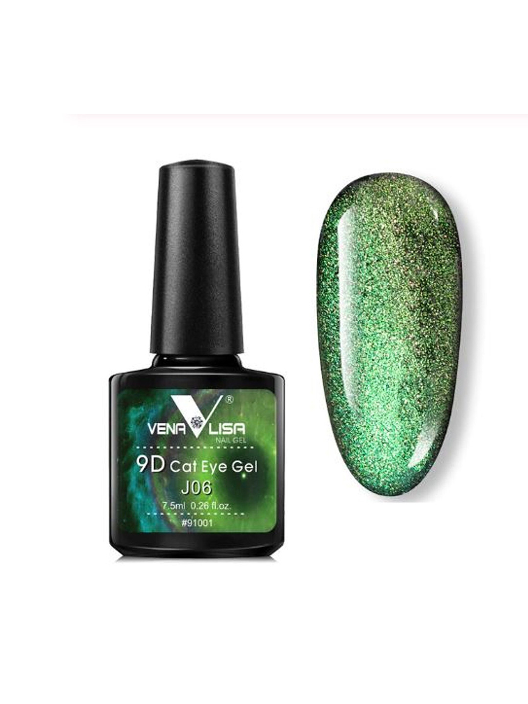 

VENALISA 9D Cat Eye Galaxy Magnetic UV / LED Soak Off Nail Gel Polish 7.5ml- Shade J06, Multi
