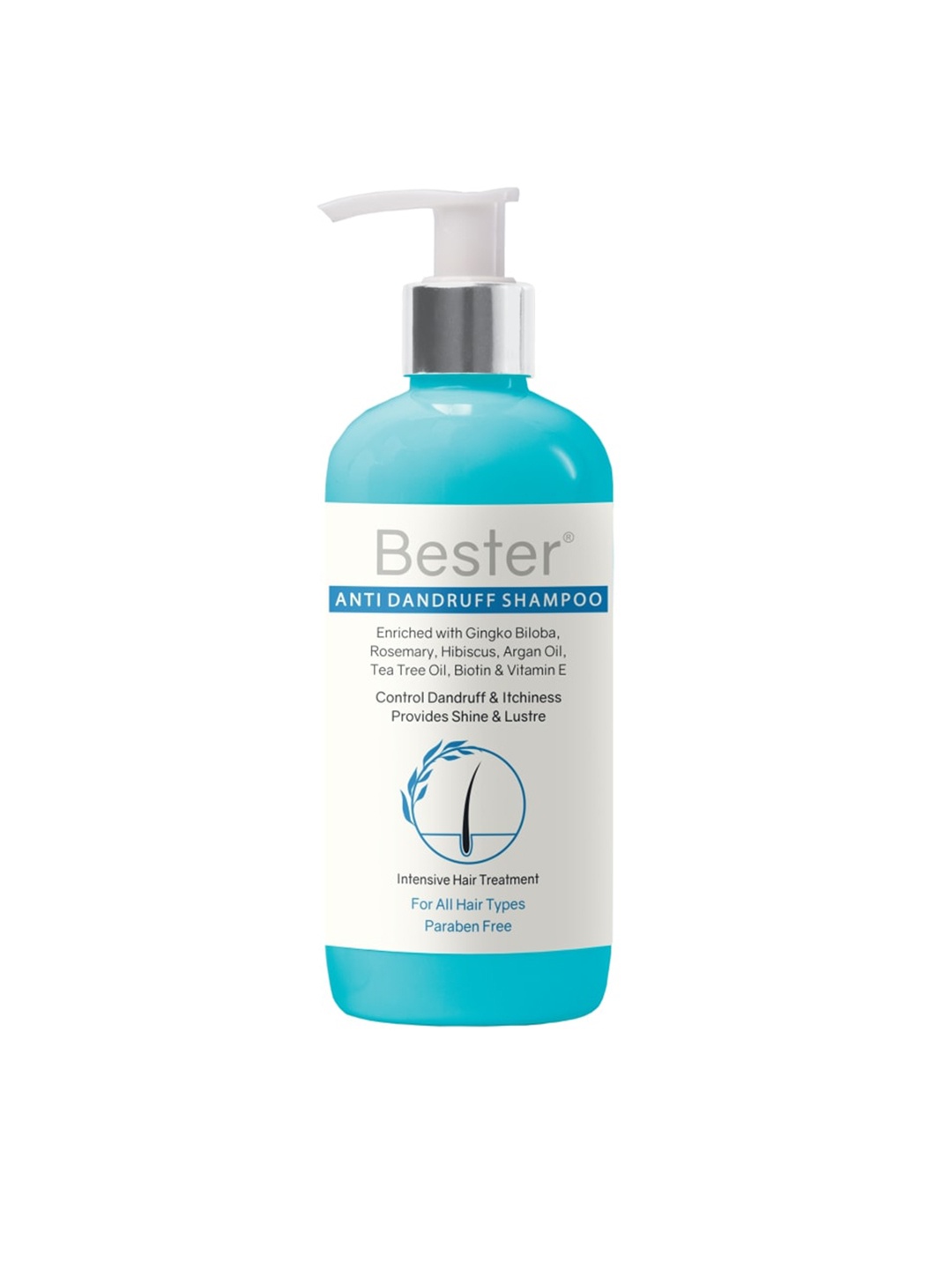

Bester Intensive Hair Treatment Anti-Dandruff Shampoo 300ml, Black