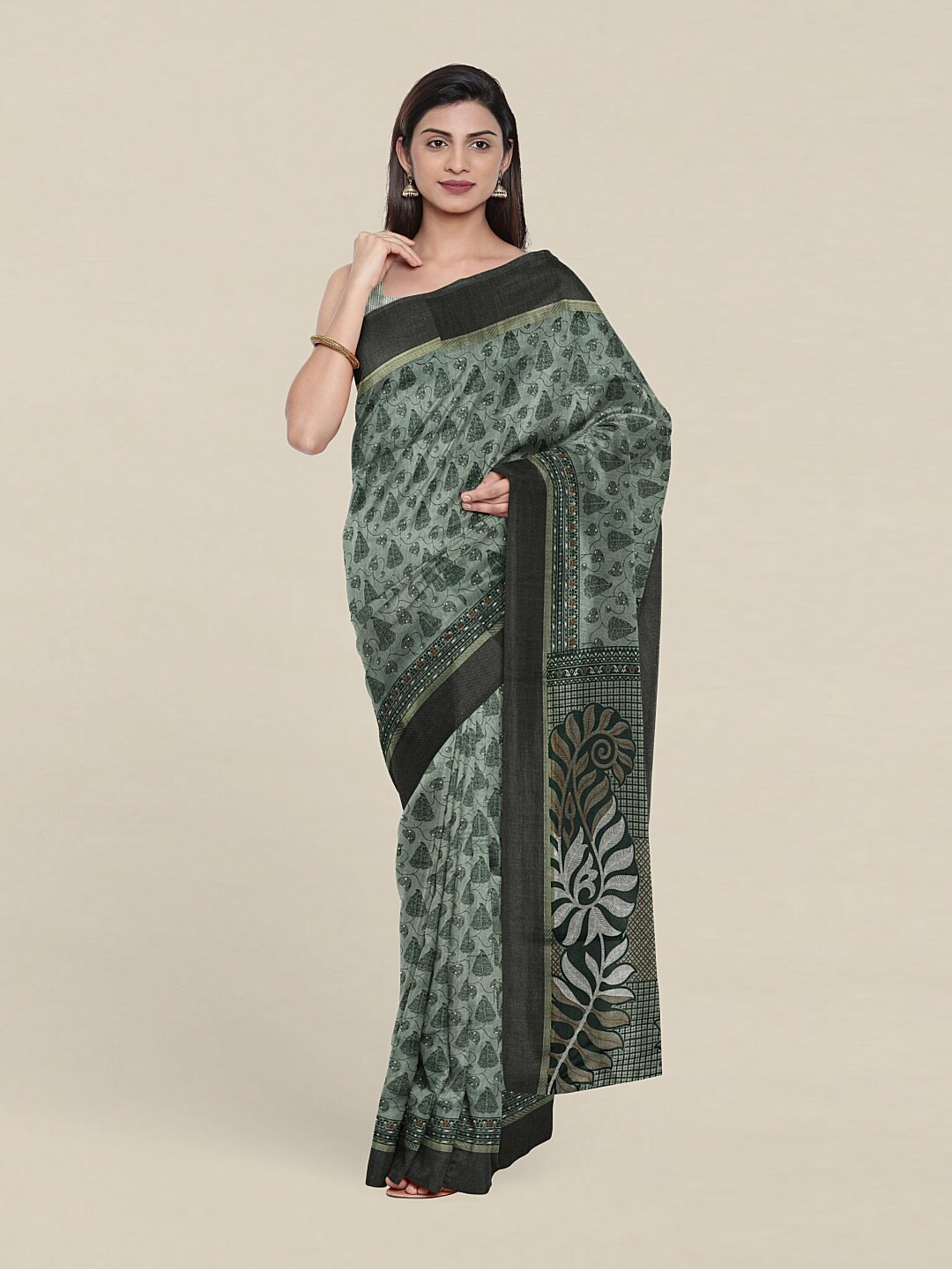 

Pothys Green Ethnic Motifs Saree
