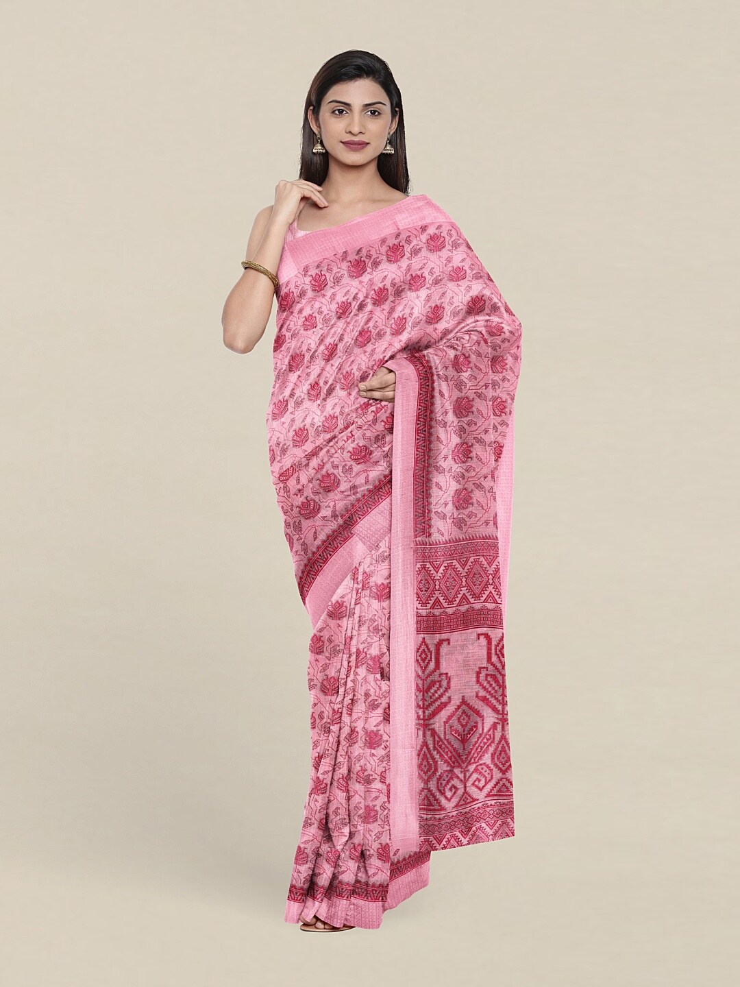 

Pothys Woven Design Saree, Pink