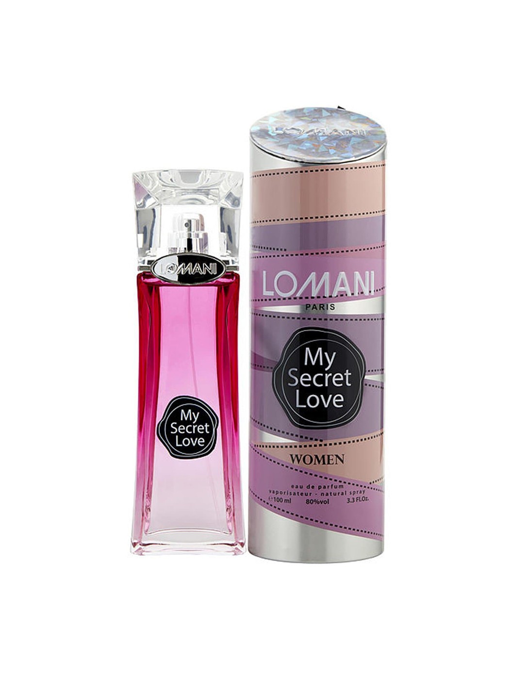 

Lomani Women My Secret Love Eau de Parfum - 100ml, Pink