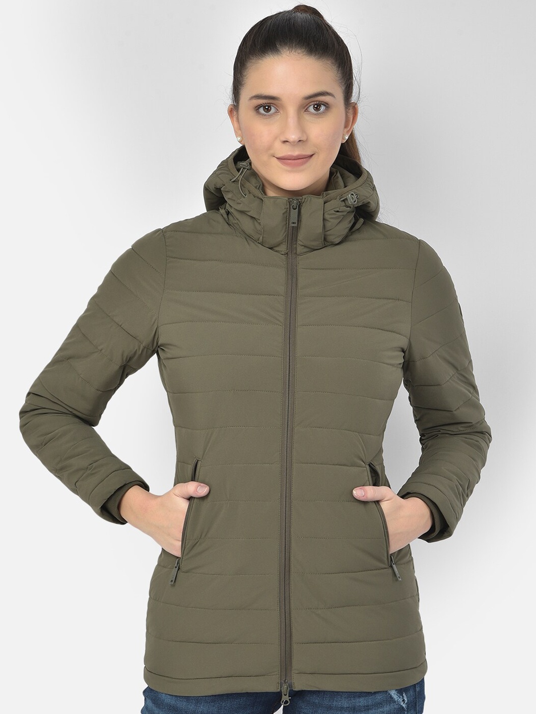 

Woodland Women Puffer Jacket, Olive