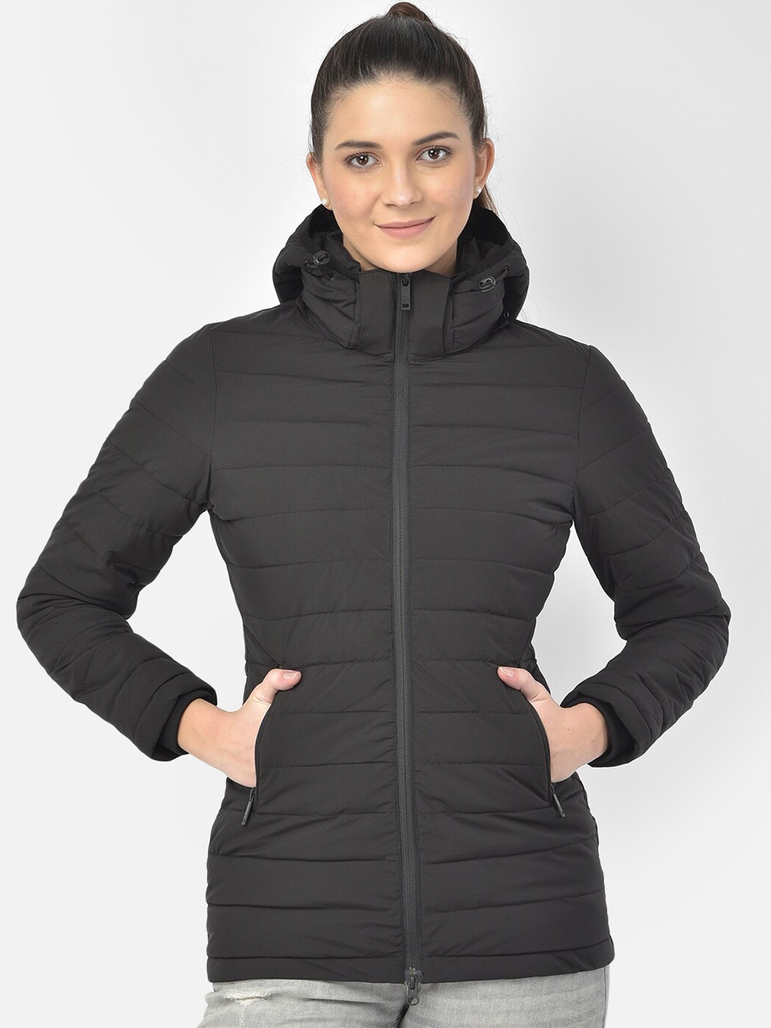 

Woodland Women Puffer Jacket, Black