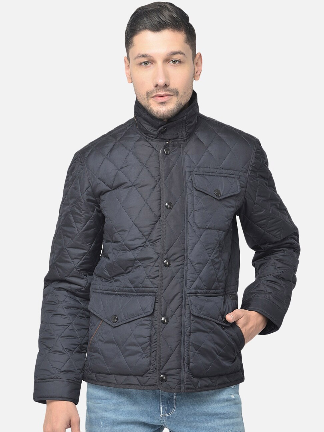 

Woods Men Quilted Jacket, Navy blue